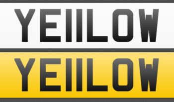 YE11LOW – Private Number Plate full